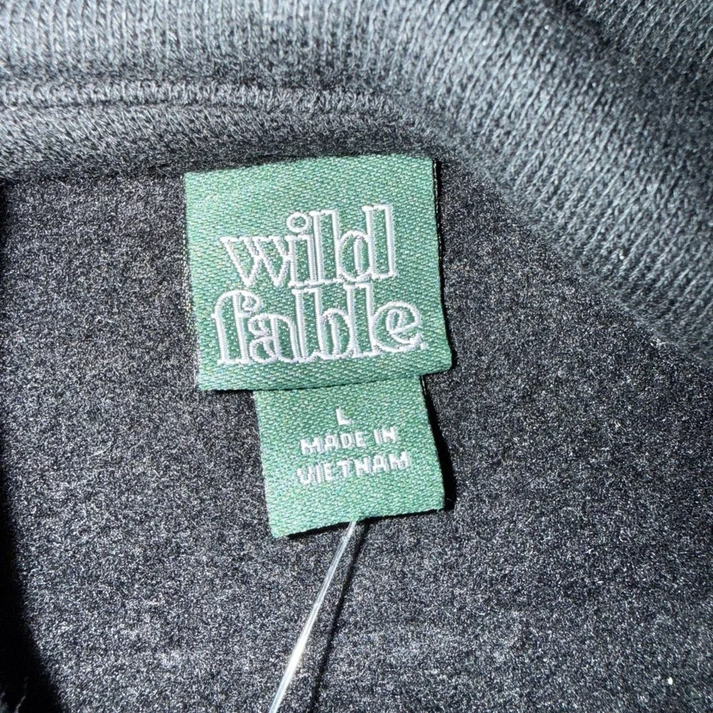 Wild Fable Black Disco Ball Graphic Oversized Hoodie Sweatshirt Womens Large NEW - Picture 7 of 9
